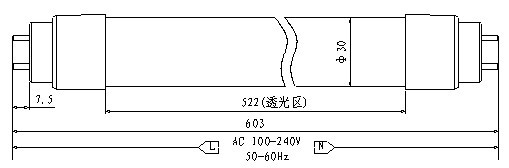 T10LED日光灯规格